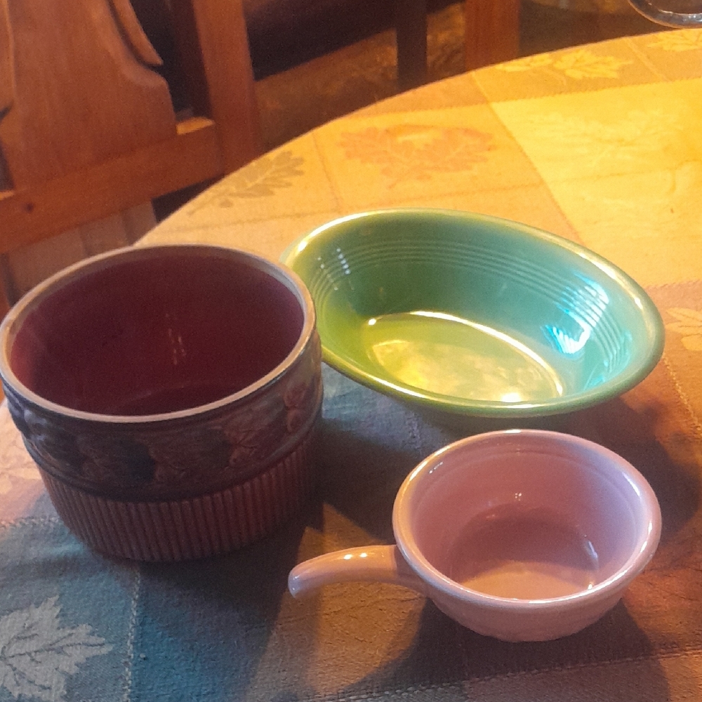 Vintage Colorful Ceramic Bowl Set